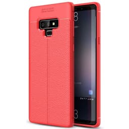 Lædermønstret silicone cover Samsung Galaxy Note 9 (SM-N960F)  - rø