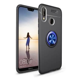 Huawei P20 Lite Slim Ring kotelo (ANE-LX1)  - Musta / Sininen
