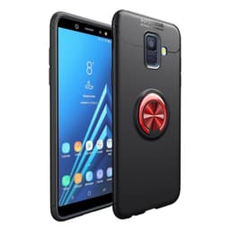 Slim Ringdeksel Samsung Galaxy A6 2018 (SM-A600F)  - Svart, rød