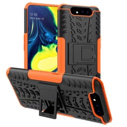 Støtsikkert deksel med stativ Samsung Galaxy A80 (SM-A805F)  - oransj