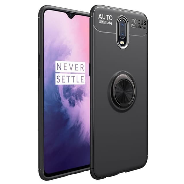 Slim Ring kotelo OnePlus 7  - musta