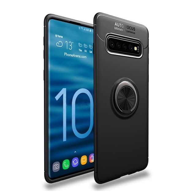 Slim Ring kotelo Samsung Galaxy S10 (SM-G973F)  - musta