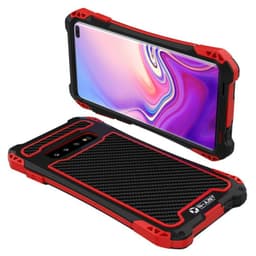 R-Just Amira Samsung Galaxy S10 Plus (SM-G975F)  - Musta / punainen