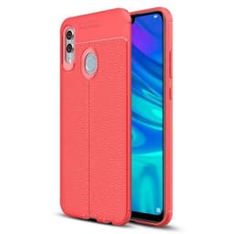 Läder mönstrat TPU skal Huawei P Smart 2019 (POT-LX1)  - Röd
