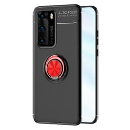 Slim Ring Cover Huawei P40 (ANA-AN00)  - Sort / Rød