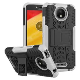 Iskunkestävä Suojakuori Motorola Moto C Plus (XT1723)  - valkoinen