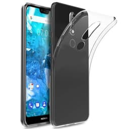 Silikonikotelo läpinäkyvä Nokia 7.1 Plus (TA-1136)