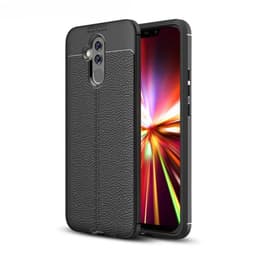 Lædermønstret silicone cover Huawei Mate 20 Lite (SNE-LX1)  - sort