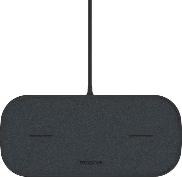 Mophie dubbel trådlös laddplatta (svart)