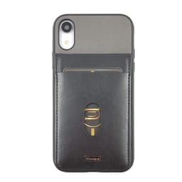 Svart/Grå iPhone XR deksel med kortholder