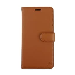 Miljøvenligt Ægte læder iPhone 11 Pro 2 in 1 tegnebog etui -Brown/Biege