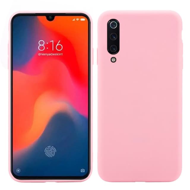 Xiaomi Mi 9 Ultratunn Silikonskal - Rosa