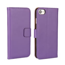 SKALO iPhone 7/8 Lompakkokotelo Aitoa nahkaa - Violetti
