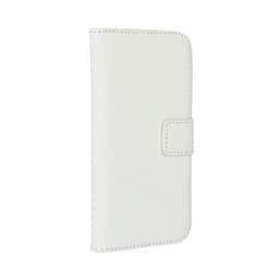 Plånboksfodral Äkta Skinn Samsung Note 9 - Vit