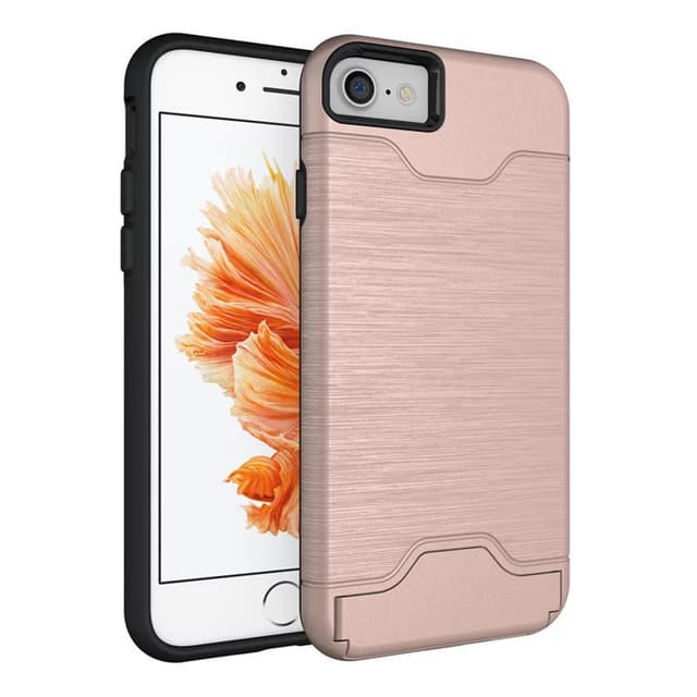 iPhone 6/6S | Armor skal | Korthållare - Rosa