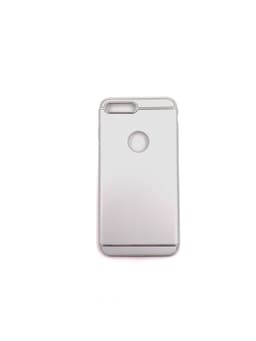 Design skal 3 i 1 guldkant till iPhone 8 PLUS - Silver
