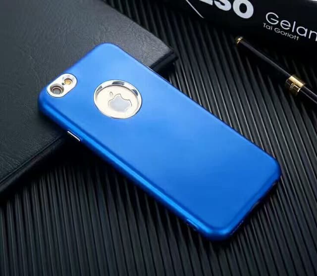 iPhone 7/8 | TPU-Skal Metallknappar - Blå
