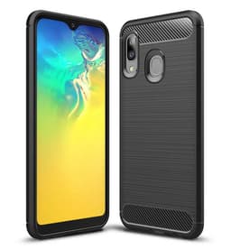 Stöttåligt Armor Carbon TPU-skal Samsung A20e - Svart