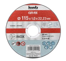 Kappeskive, Cut-Fix, Ø115×1,2 mm