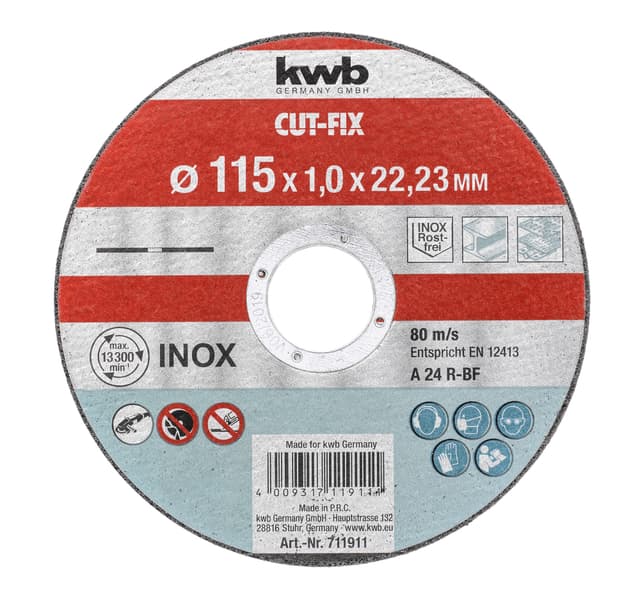 Kapskiva, Cut-Fix, Ø115×1,2 mm