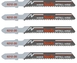 Stikksagblad, metall, medium, 5 stk.