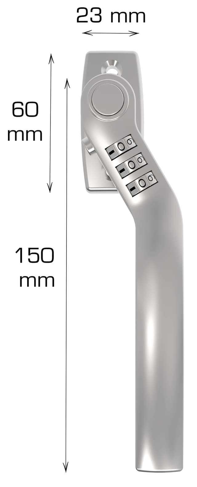 Vinduesgreb med treciftet kode - højre