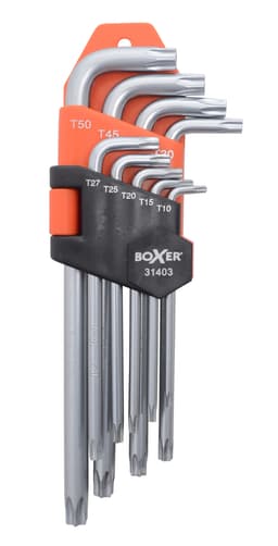 Torx nyckelsats 9 delar – CR.V-stål
