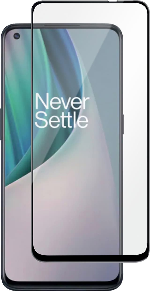 Panzer Full-Fit OnePlus Nord N10 5G skjermbeskytter (sort)