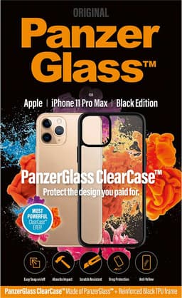 Panzer ClearCase iPhone 11 Pro Max deksel (sort/gjennomsiktig)