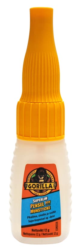 Gorilla Glue superlim med pensel og munnstykke 12 g