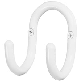 Frakkekrok dobbel A3 - hvit