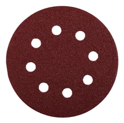 Sliprondell, 6PEX, Ø125 mm, korn 80, på SB-kort