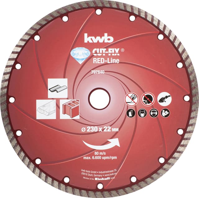 Diamantskiva, Red Line, Ø230 mm, CD