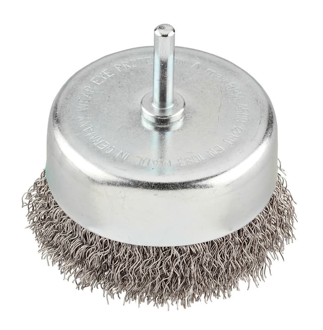 Koppborste, extra kraftig, HSS-ståltråd, vågformad, ø 75 mm