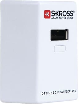 Bärbar Power Bank 1200 mAh USB Vit