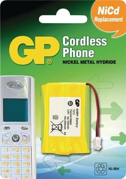 GP Batteripack trådlös telefon NiMH 3.6 V 700 mAh (220373C1)