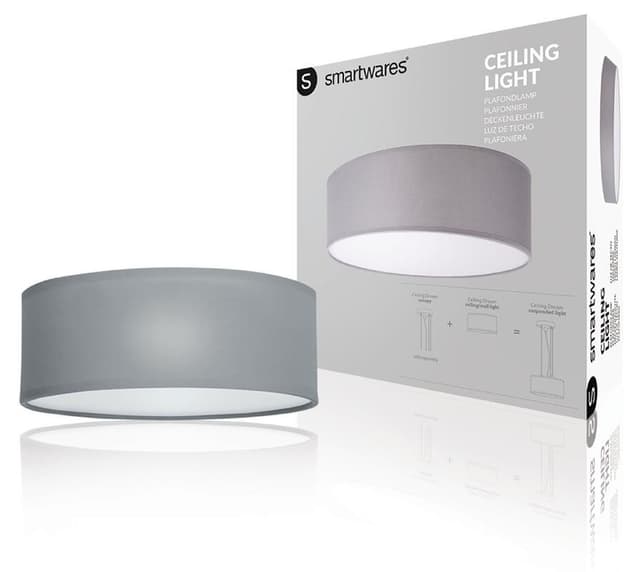 LED Taklampa Grå