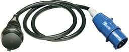 Brennenstuhl maad. sovitinkaapeli, 1-FAS - CEE 7/4, IP44, 1,5m, musta