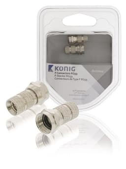 König F-kontakt RG59 väderbeständig