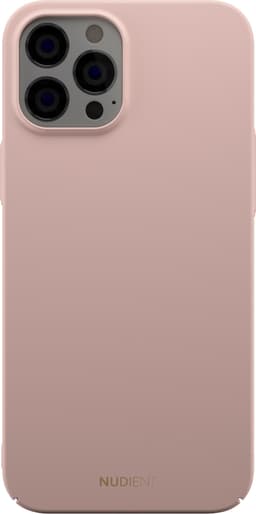 Nudient v2 iPhone 12 Pro Max tunt fodral (dusty pink)