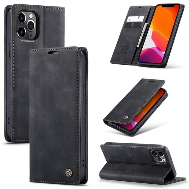 CASEME Plånboksfodral iPhone 12 Pro Max - Svart