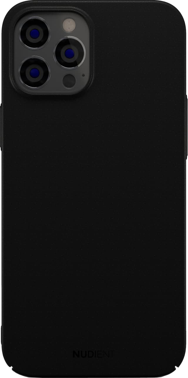 Nudient v2 iPhone 12 Pro Max tunt fodral (stealth black)