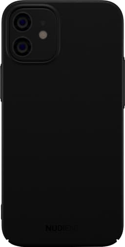 Nudient v2 iPhone 12 Mini slankt deksel (stealth black)