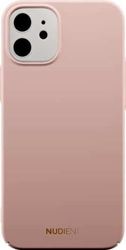 Nudient v2 iPhone 12 mini tunt fodral (dusty pink)