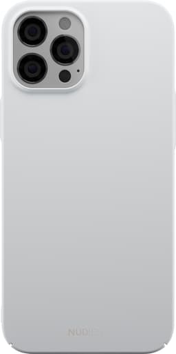 Nudient v2 iPhone 12 Pro Max slankt cover (pearl grey)