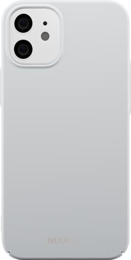 Nudient v2 iPhone 12 mini tunt fodral (pearl grey)