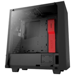 NZXT S340 Elite PC-kabinett (matt sort/rød)