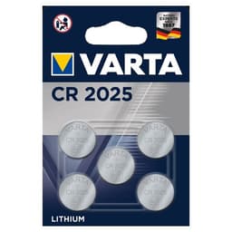 Varta Knappcellebatteri CR2025 - 5-pk