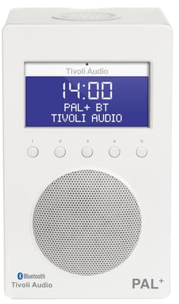 Tivoli Audio PAL+ BT bærbar radio (hvit)