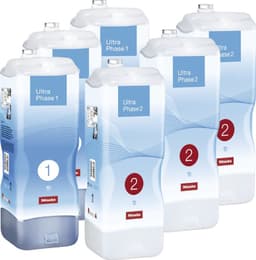 Miele UltraPhase 1 og UltraPhase 2 vaskemiddelsett (6 stk)